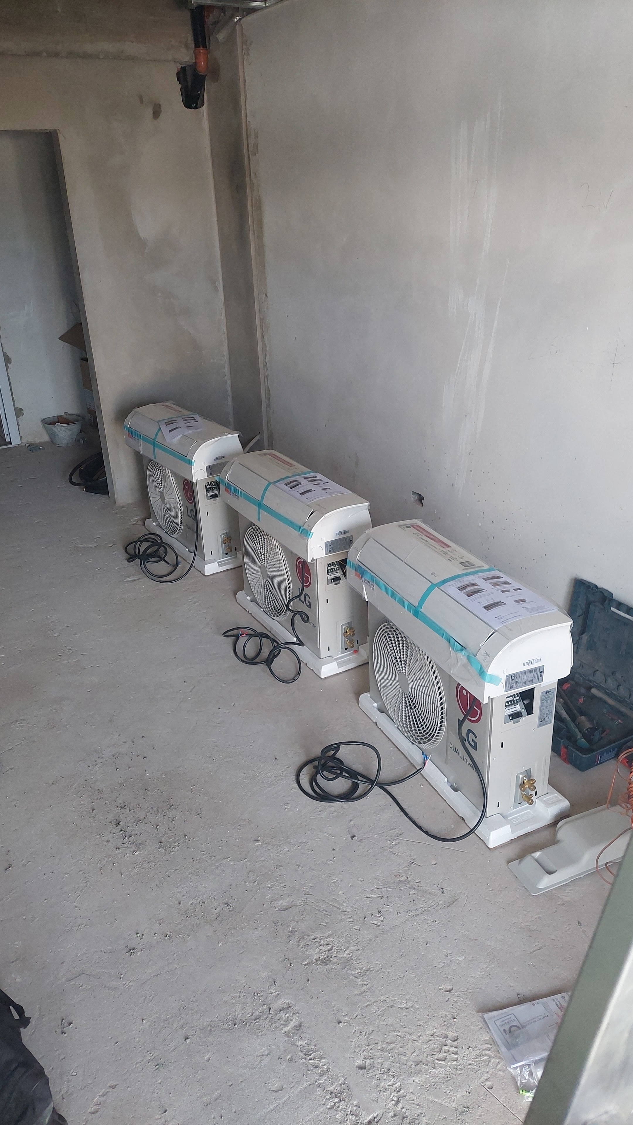 Instalación de aire acondicionado split