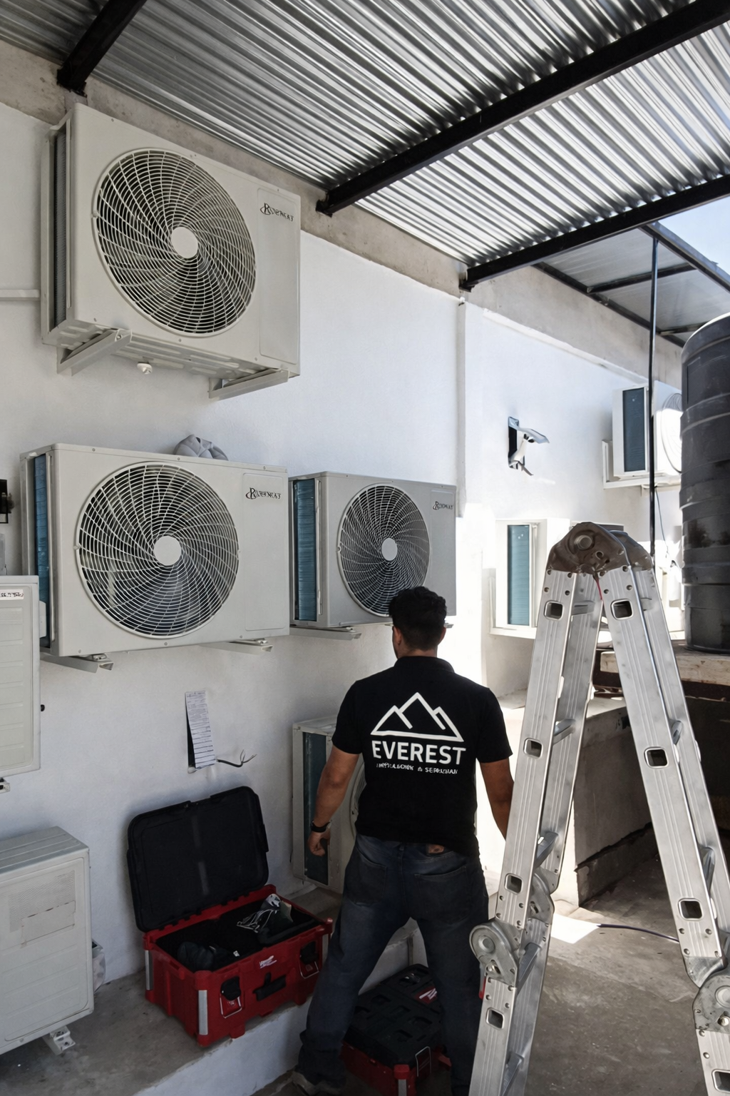 Instalación profesional en obra